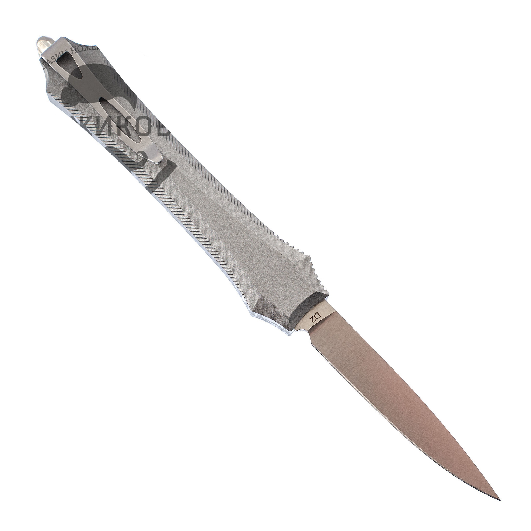 Автоматический фронтальный нож Бретер-01, сталь D2 - фото 5