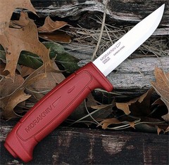 Фото Нож Morakniv Basic 511, углеродистая сталь, пластик, красный
