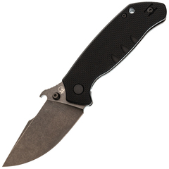 Фото Нож Barmaley Knives Seadevil, сталь D2, рукоять G10/сталь, черный, вейв