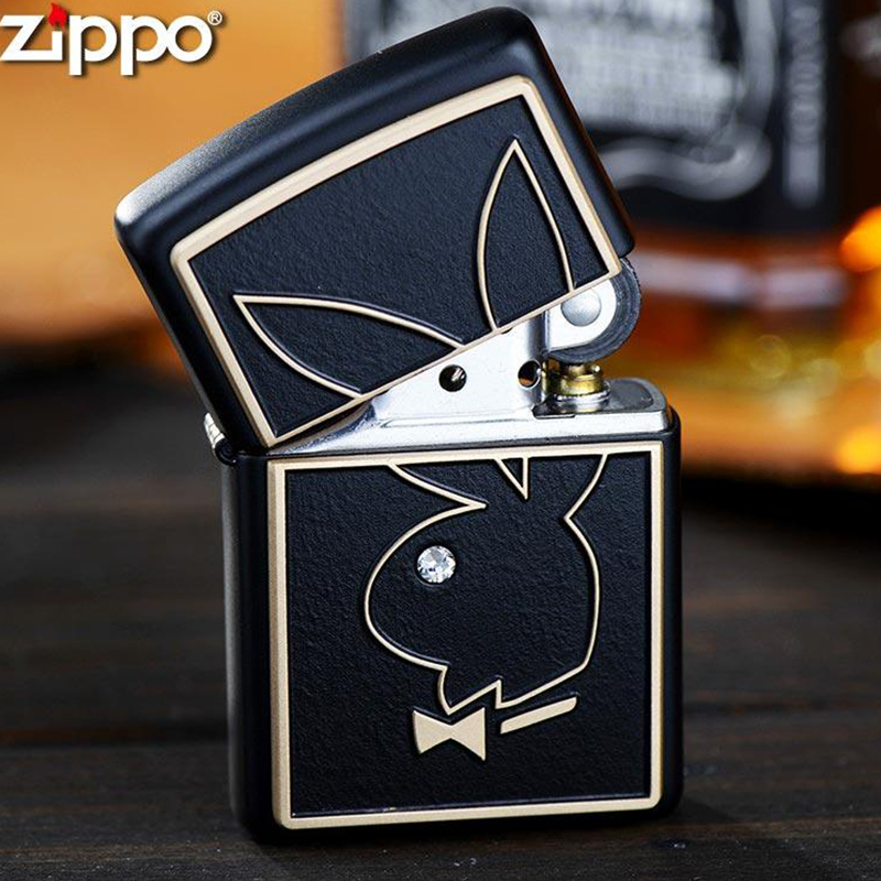 Зажигалка ZIPPO Playboy с покрытием Black Matte - фото 7