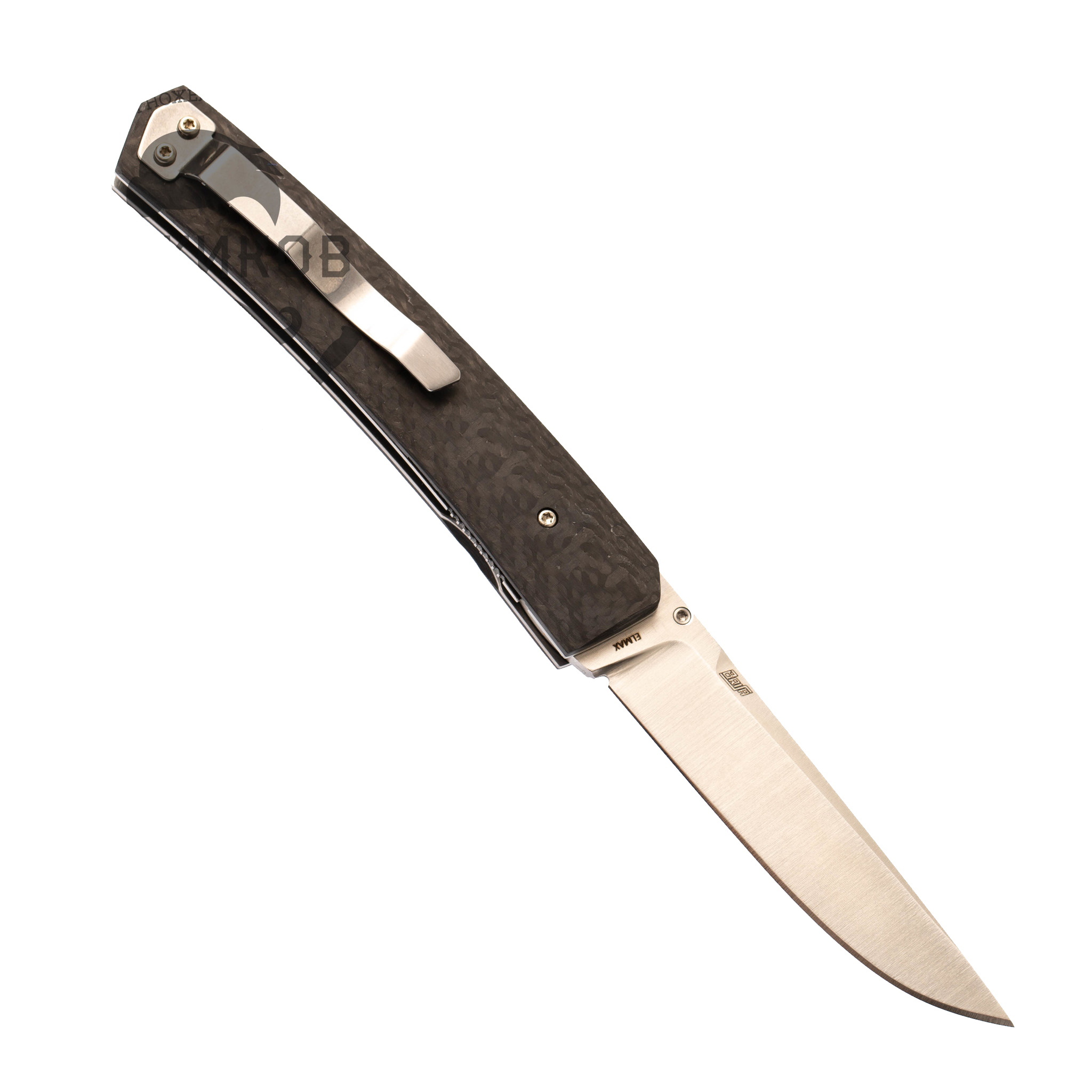 Складной нож Enzo Piili 85, Carbon fiber, порошковая сталь ELMAX - фото 2