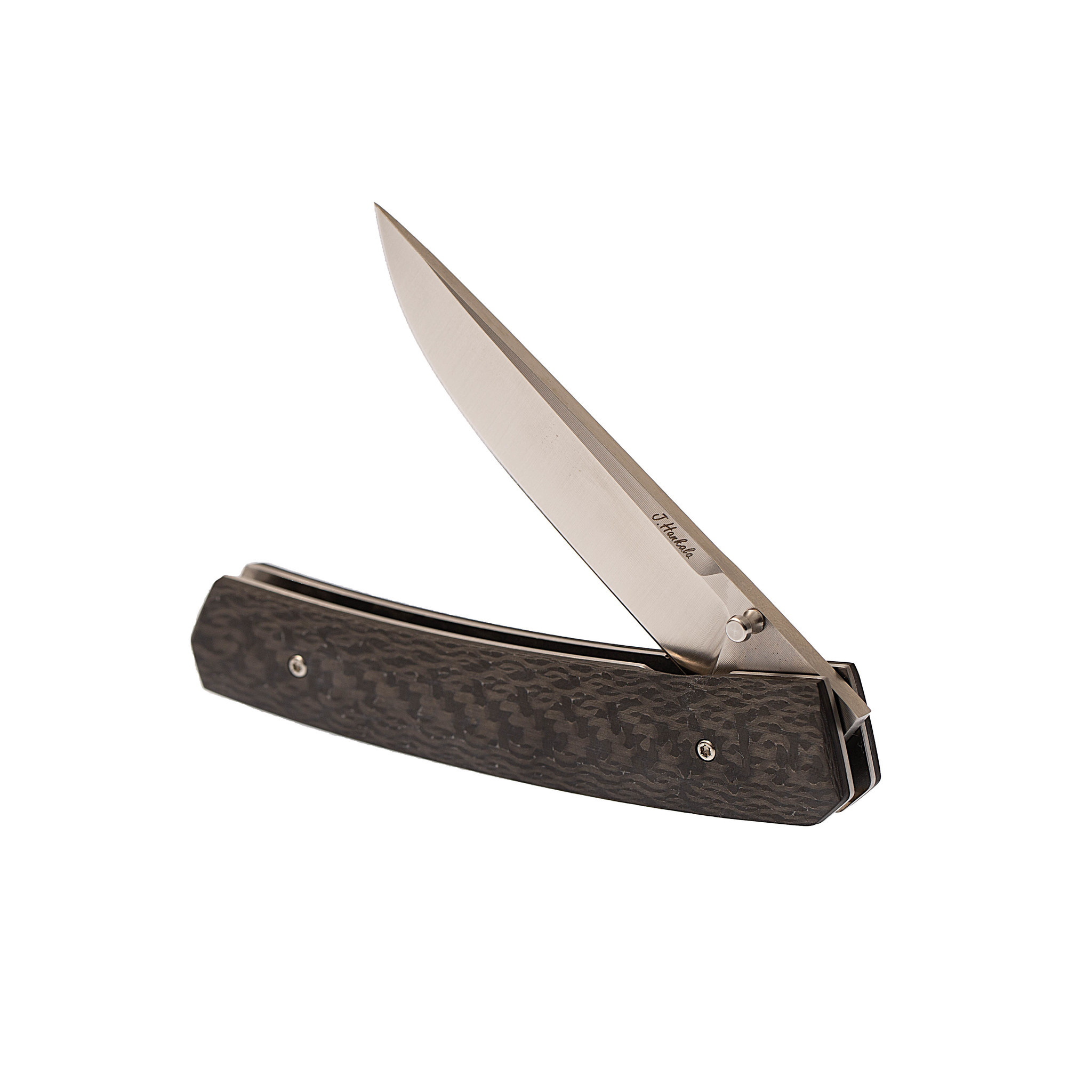 Складной нож Enzo Piili 85, Carbon fiber, порошковая сталь ELMAX - фото 3