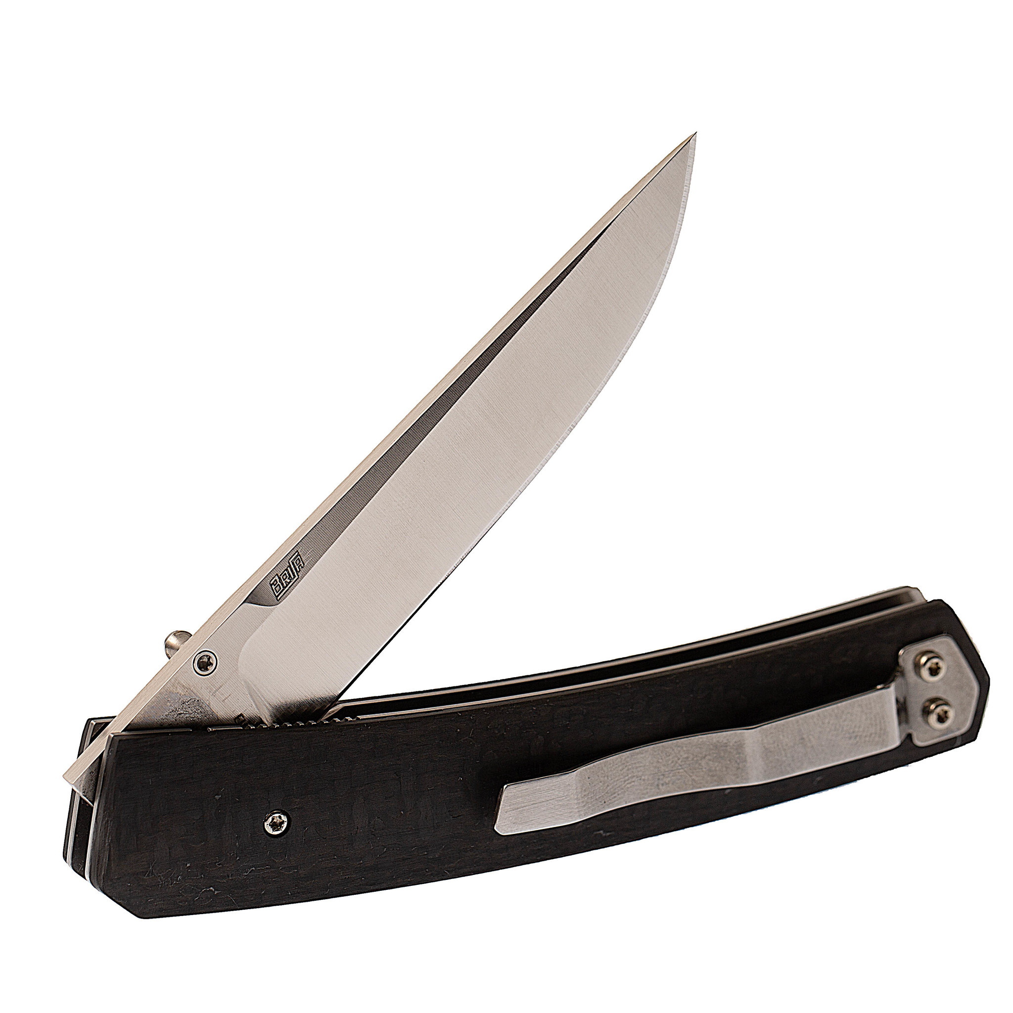 Складной нож Enzo Piili 85, Carbon fiber, порошковая сталь ELMAX - фото 4
