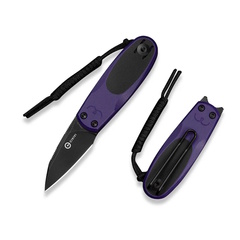 Фото Складной нож CIVIVI Purr, сталь Nitro-V, рукоять G10, фиолетовый
