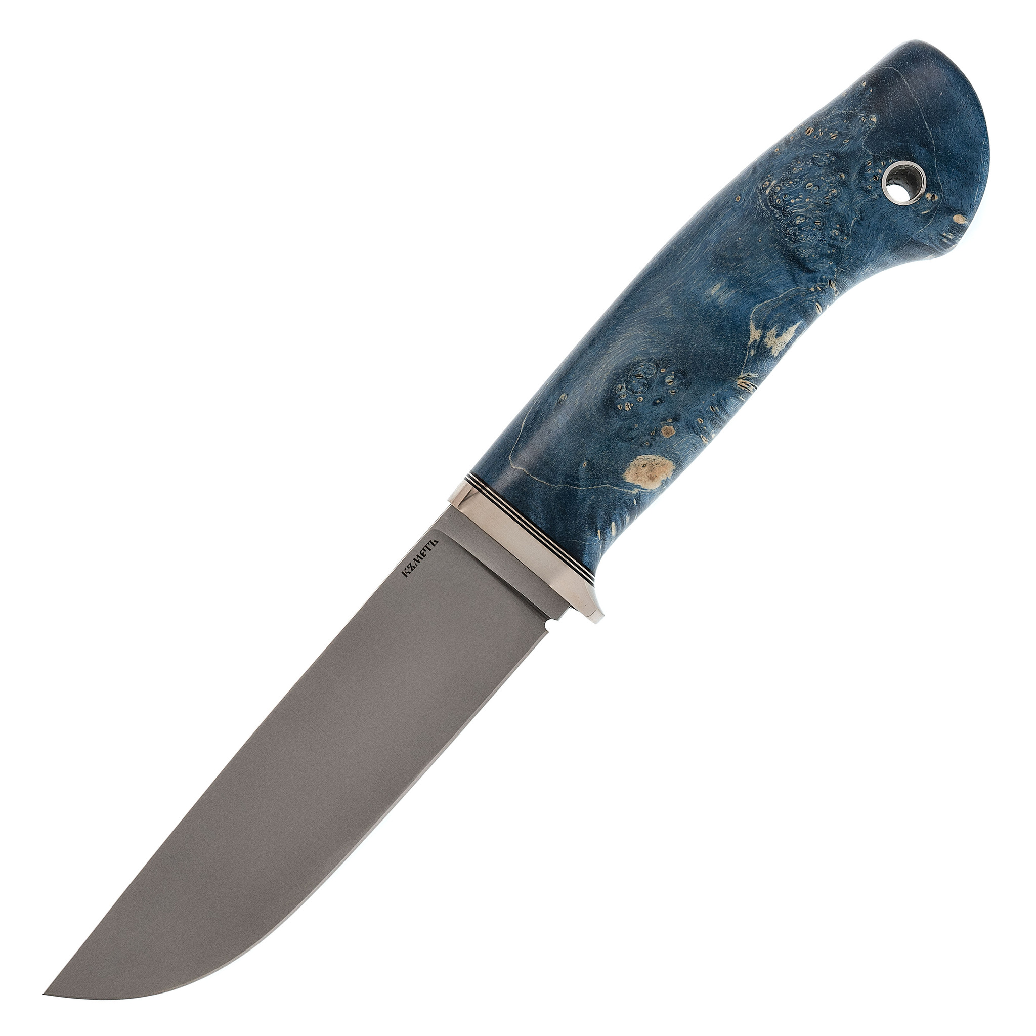 Нож Панцуй, CPM S90V, синий кап клена