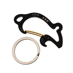 Фото Карабин-мультитул Sanrenmu CZ01B, алюминий, черный