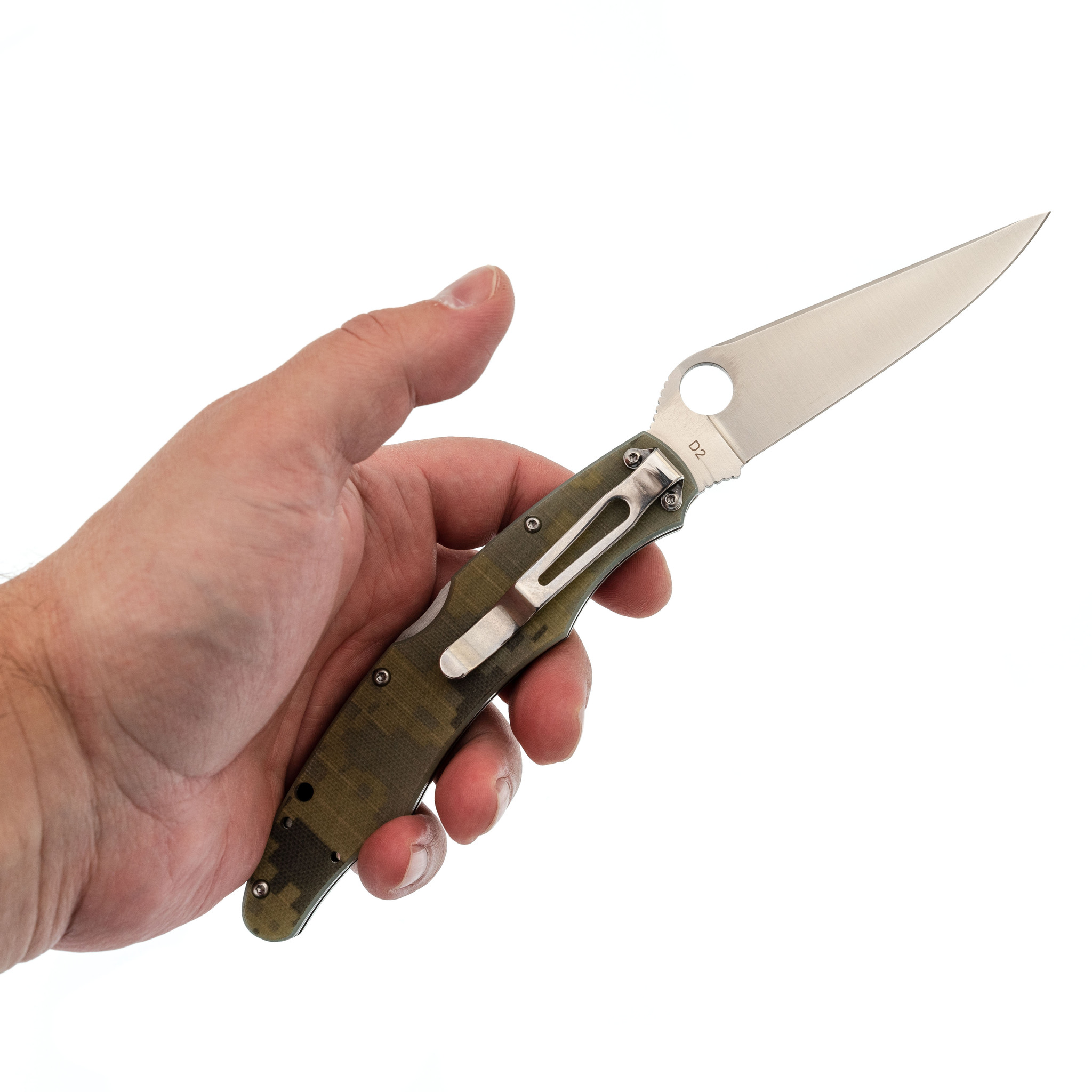 Складной нож Steelclaw Коп 1, сталь D2, рукоять G10, камуфляж - фото 10