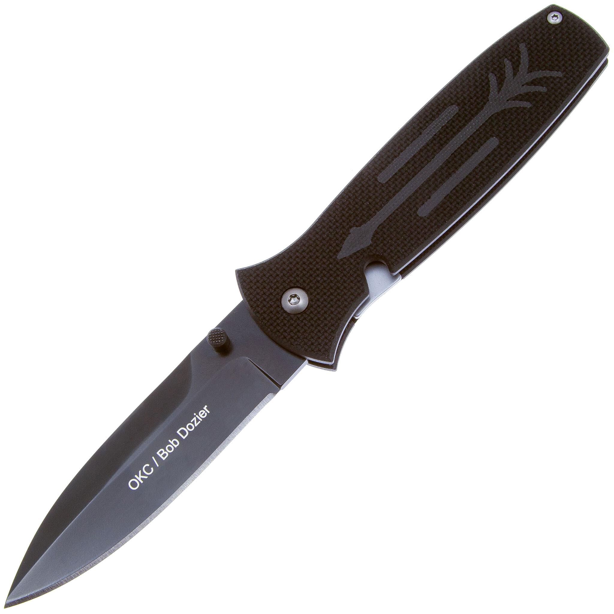 Нож складной Ontario Dozier Arrow, сталь D2, рукоять G10, black