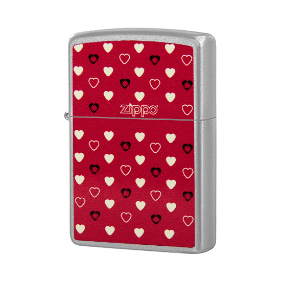 Зажигалка Zippo Hearts 205, латунь - фото 1