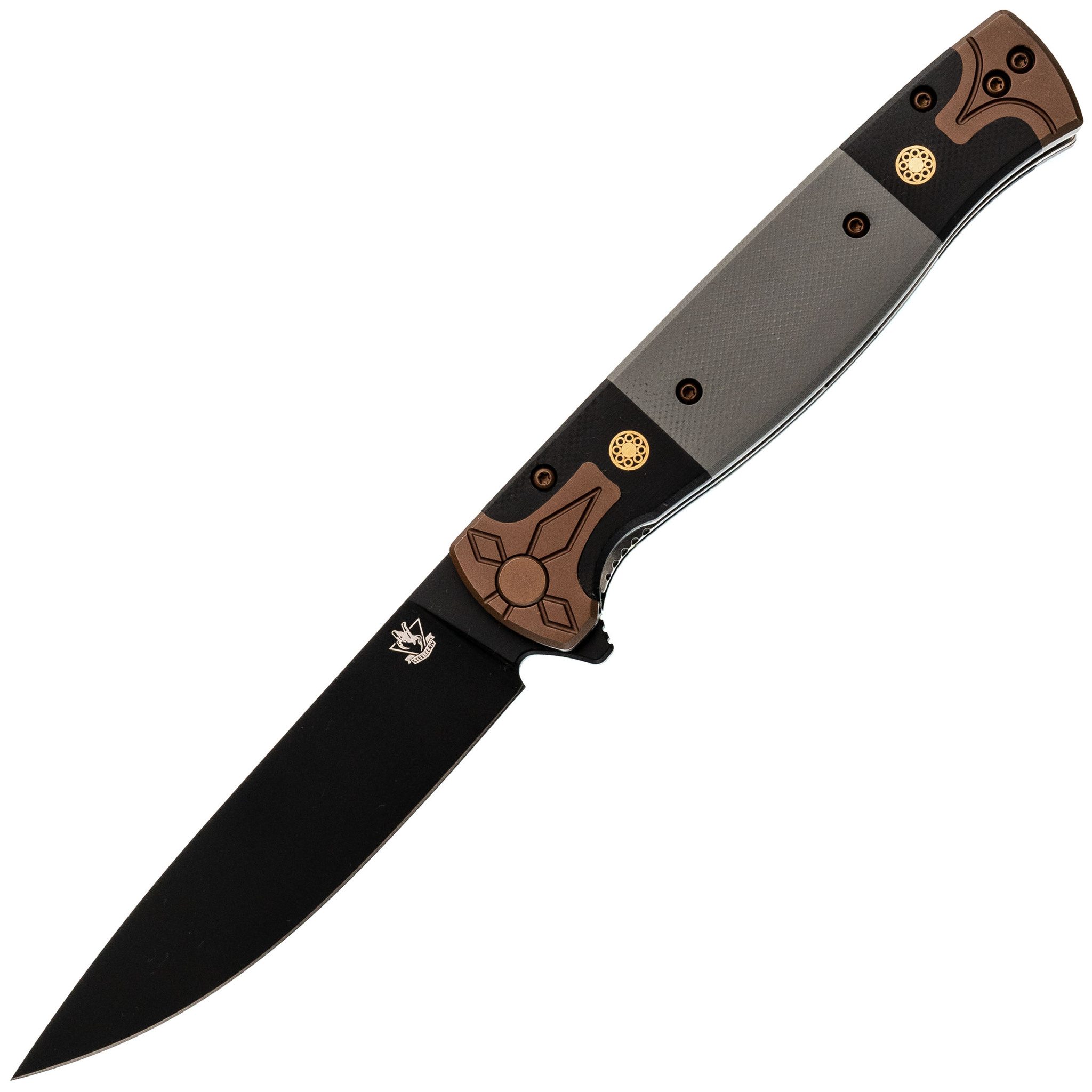 

Складной нож Steelclaw Xopc-03 Black сталь VG-10, рукоять Grey G10