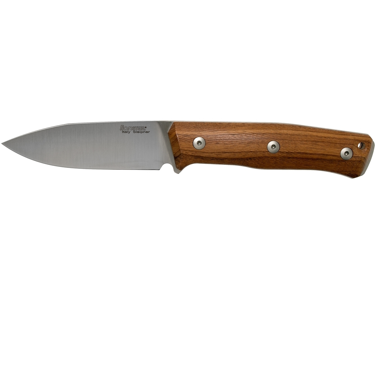 Нож с фиксированным клинком LionSteel B35, сталь Sleipner, рукоять Santos Wood - фото 2
