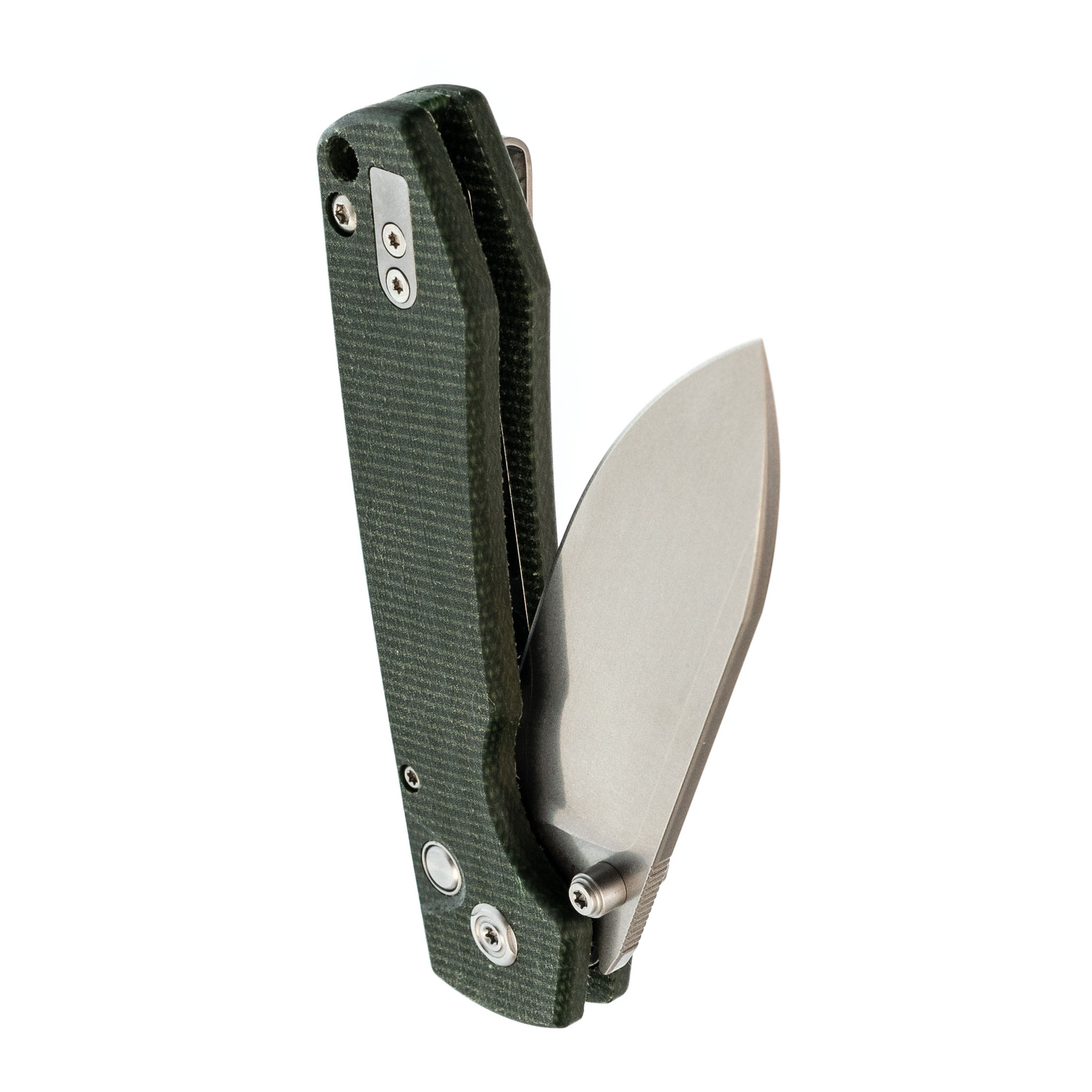 Складной нож Raccoon SW Vosteed, сталь 14C28N, рукоять микарта, зеленый - фото 4