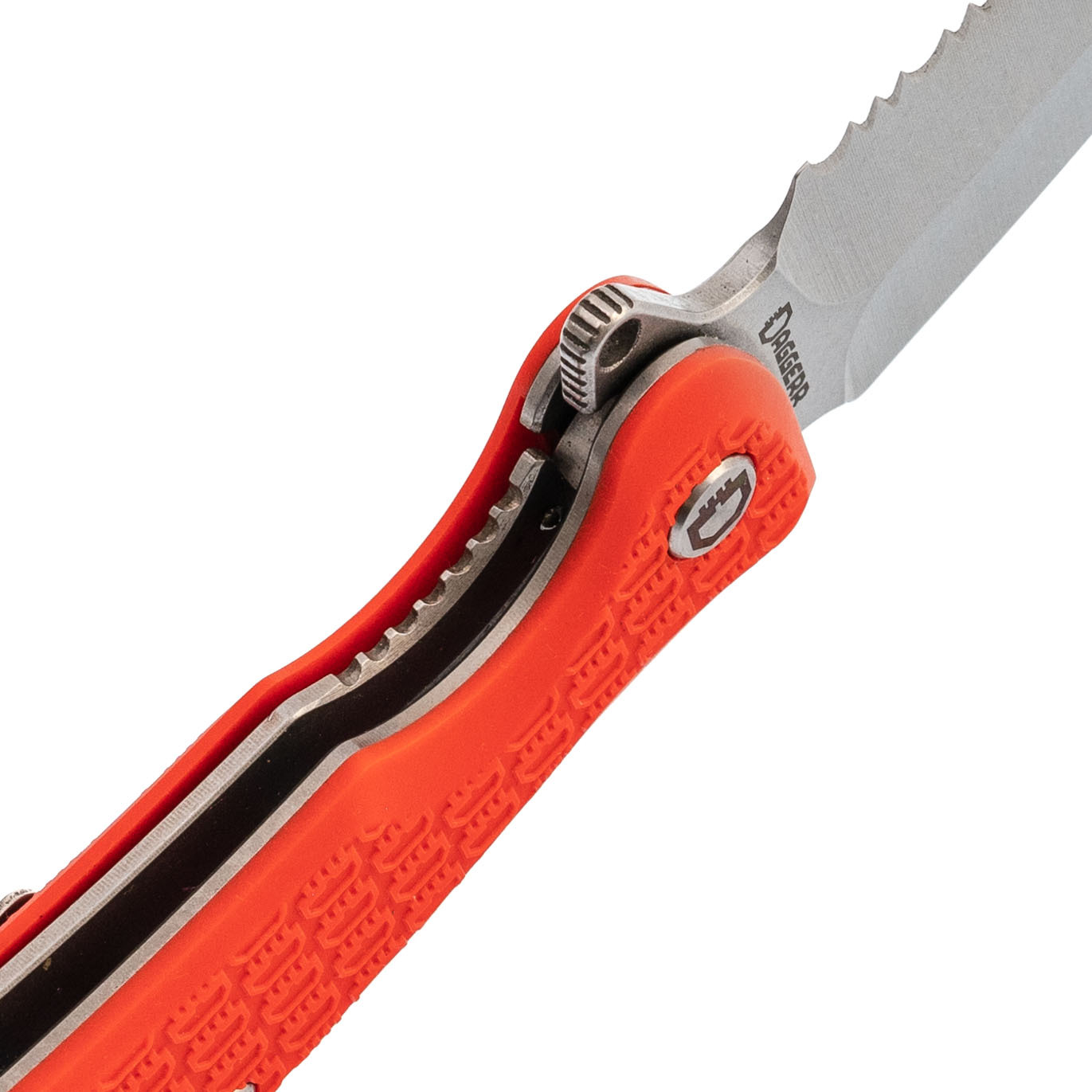 Складной нож Daggerr Urban 2 Orange SW Serrated, сталь 8Cr14MoV, рукоять FRN - фото 4