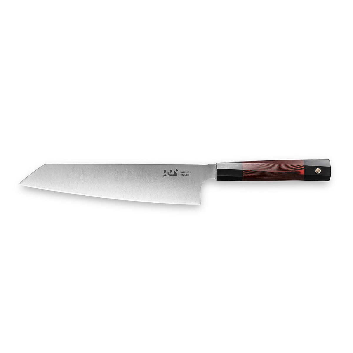 нож кухонный поварской японский шеф нож fuji cutlery сталь mo v лезвие 18 см япония Нож кухонный Xin Cutlery Kritsuke Chef XC102 213мм, сталь 304Cu, рукоять G10, красный/черный