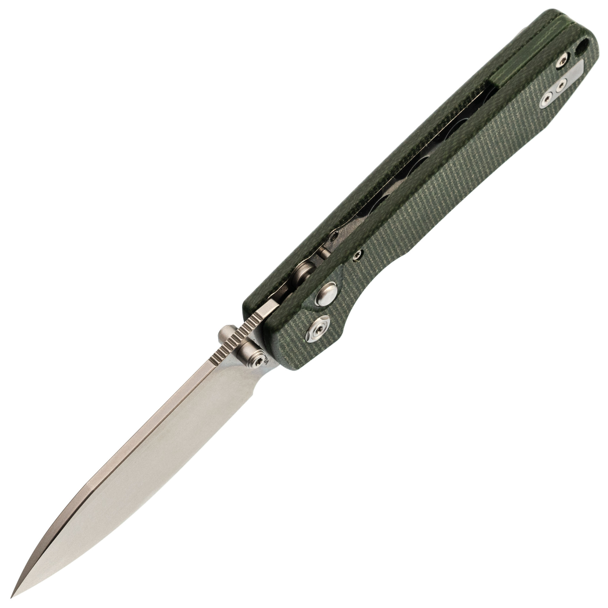 Складной нож Raccoon SW Vosteed, сталь 14C28N, рукоять микарта, зеленый - фото 2