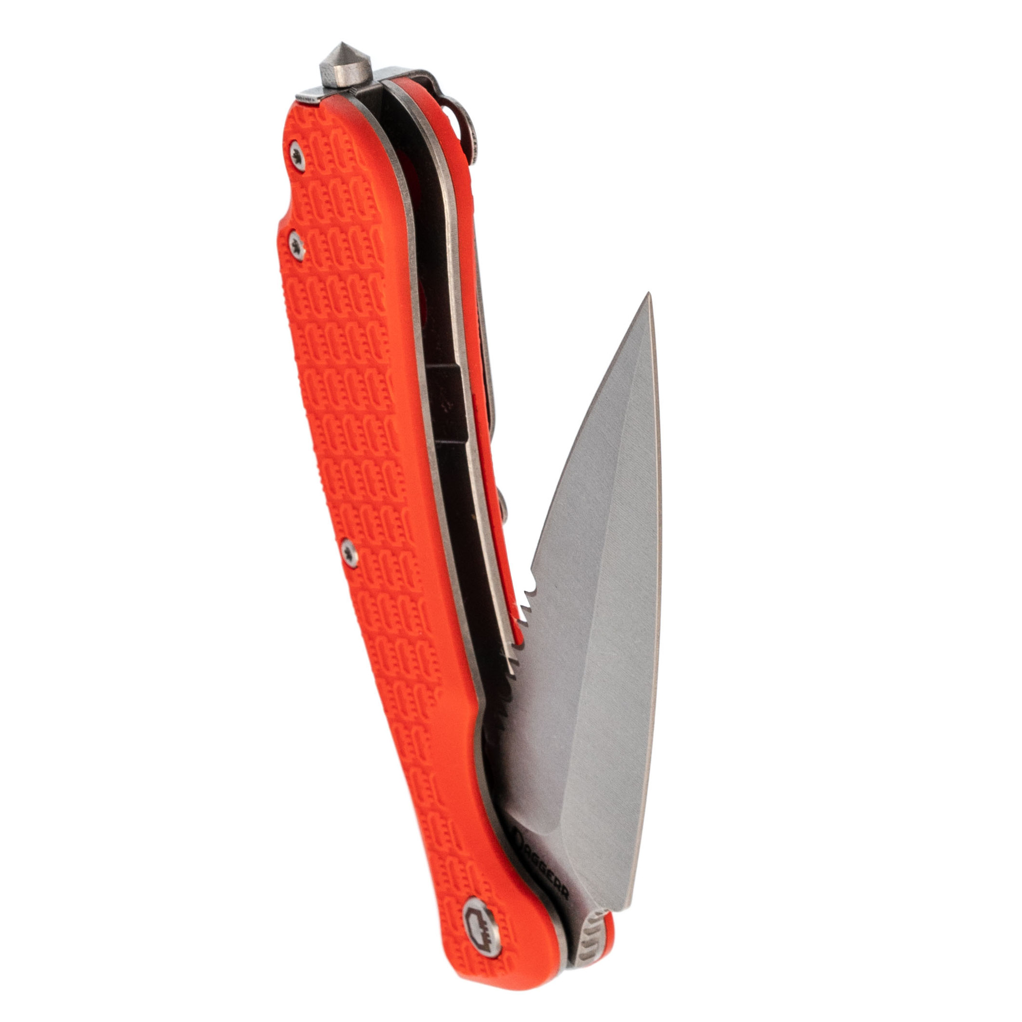 Складной нож Daggerr Urban 2 Orange SW Serrated, сталь 8Cr14MoV, рукоять FRN - фото 5
