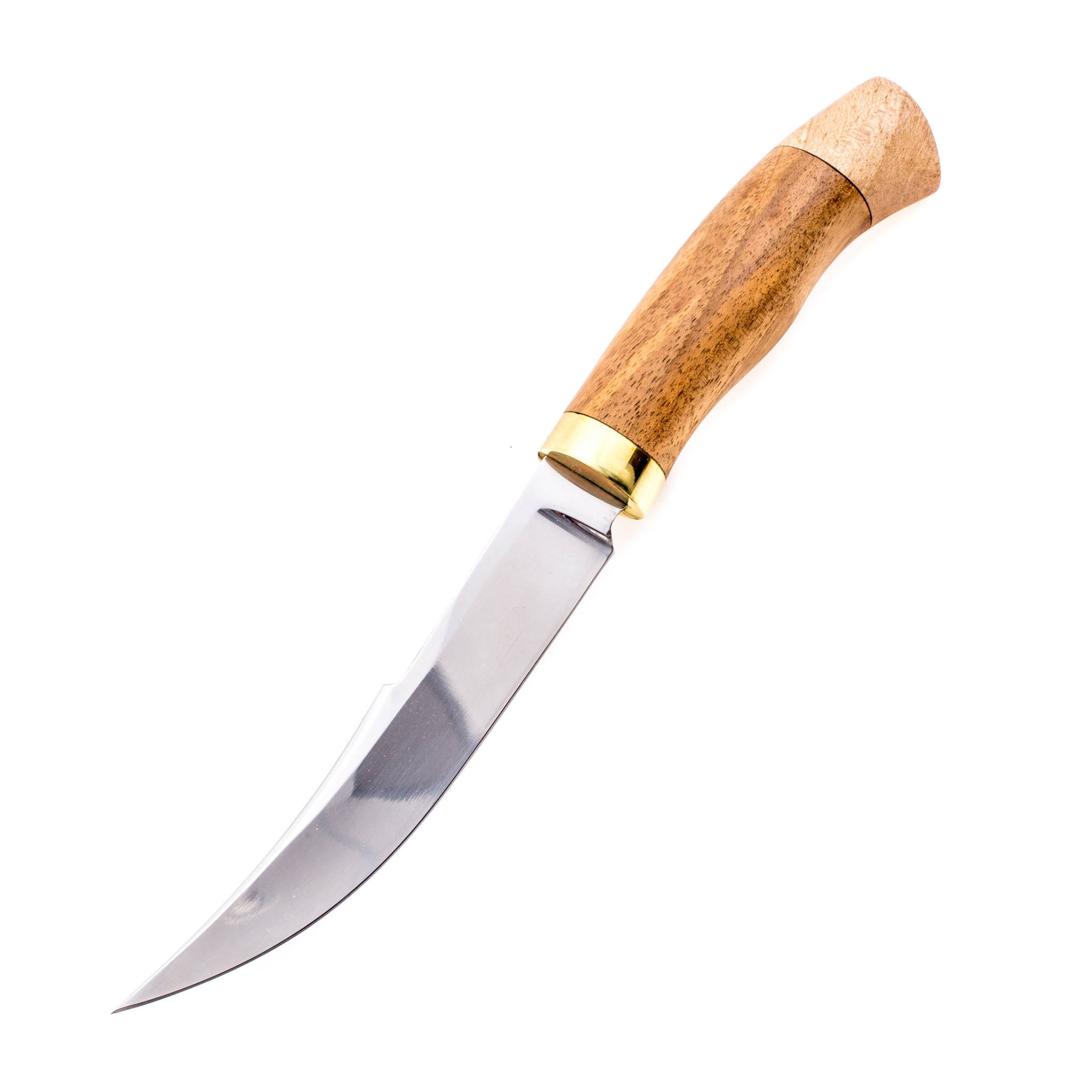 Нож Осётр, сталь 65х13, орех - фото 1