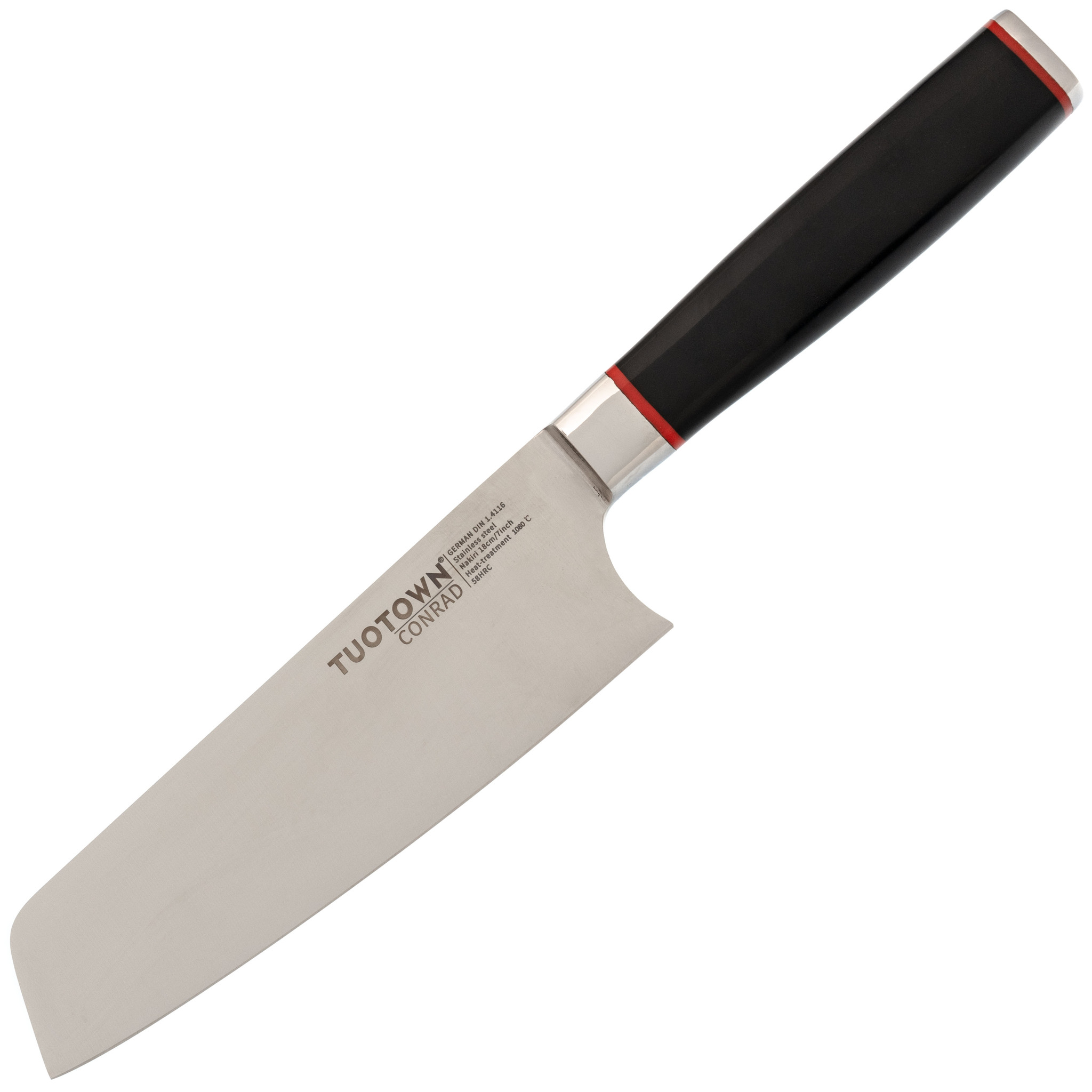 Кухонный нож Накири Tuotown, серия CONRAD, сталь 1.4116