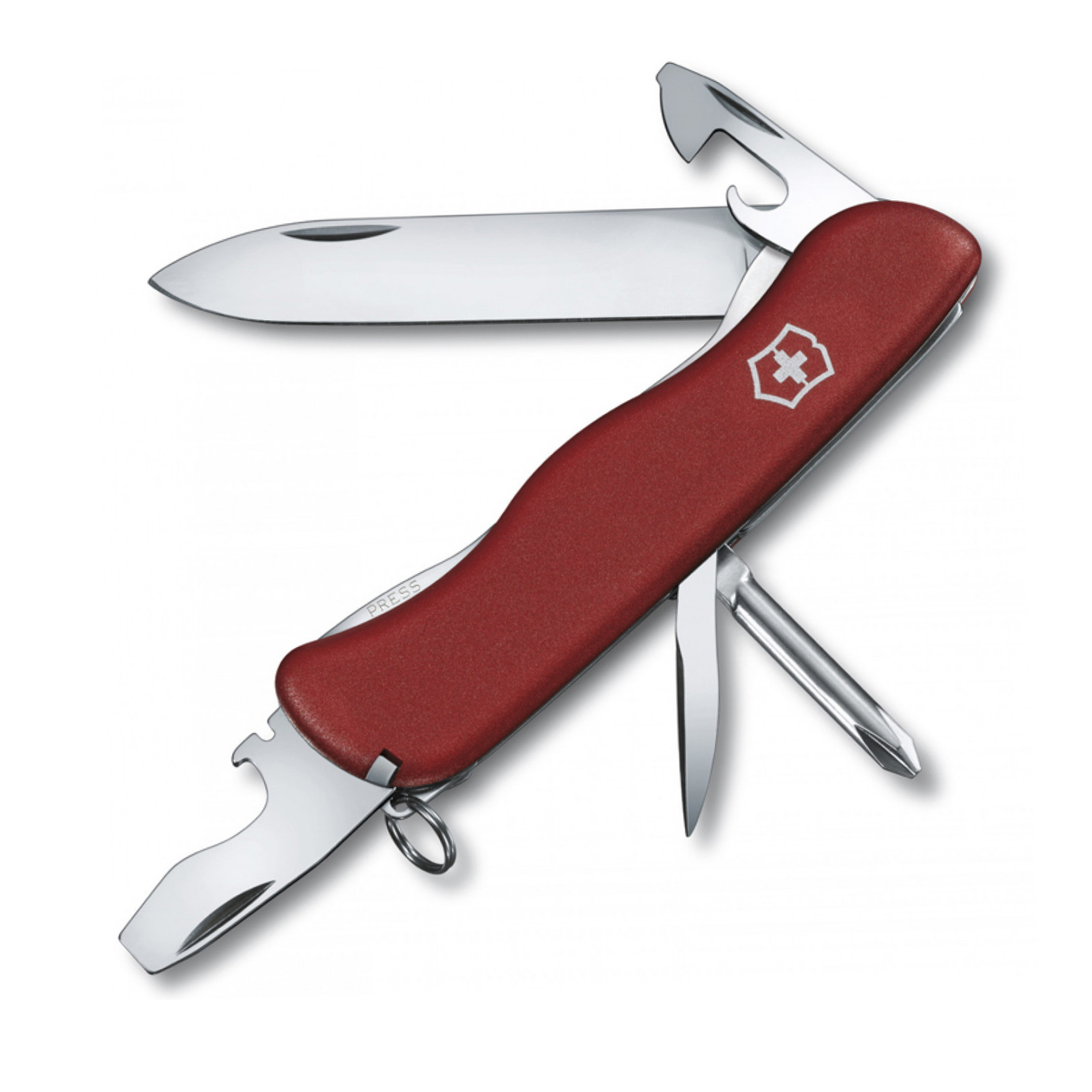 Нож перочинный Victorinox Adventurer, сталь X50CrMoV15, рукоять нейлон, красный