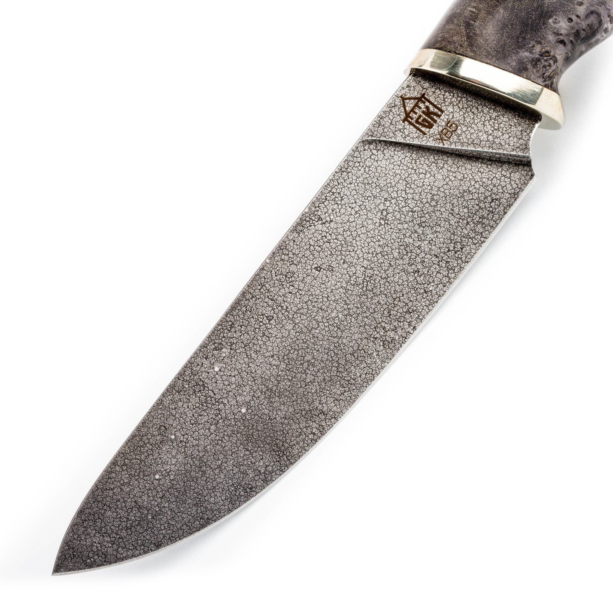Нож Охотник, сталь ХВ5, карельская береза - фото 2