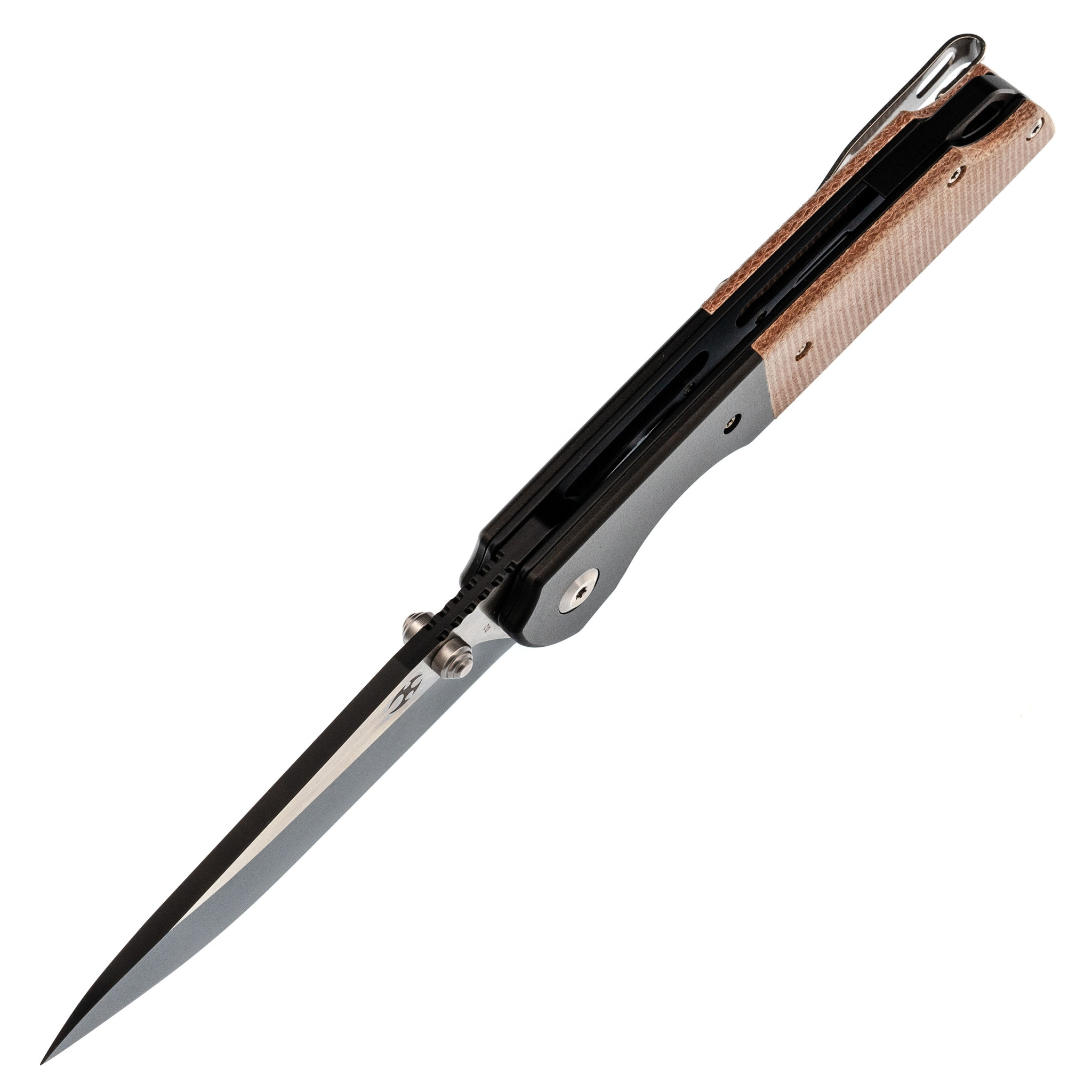Складной нож Kansept knives Warrior, сталь D2, алюминий/микарта - фото 2