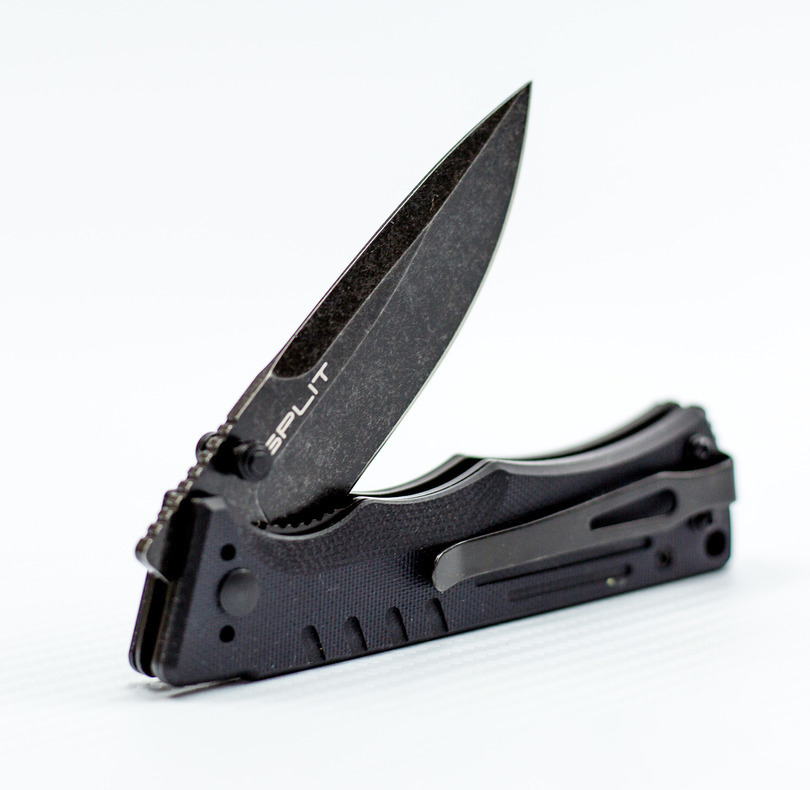 Складной нож  Split Black, D2 - фото 6