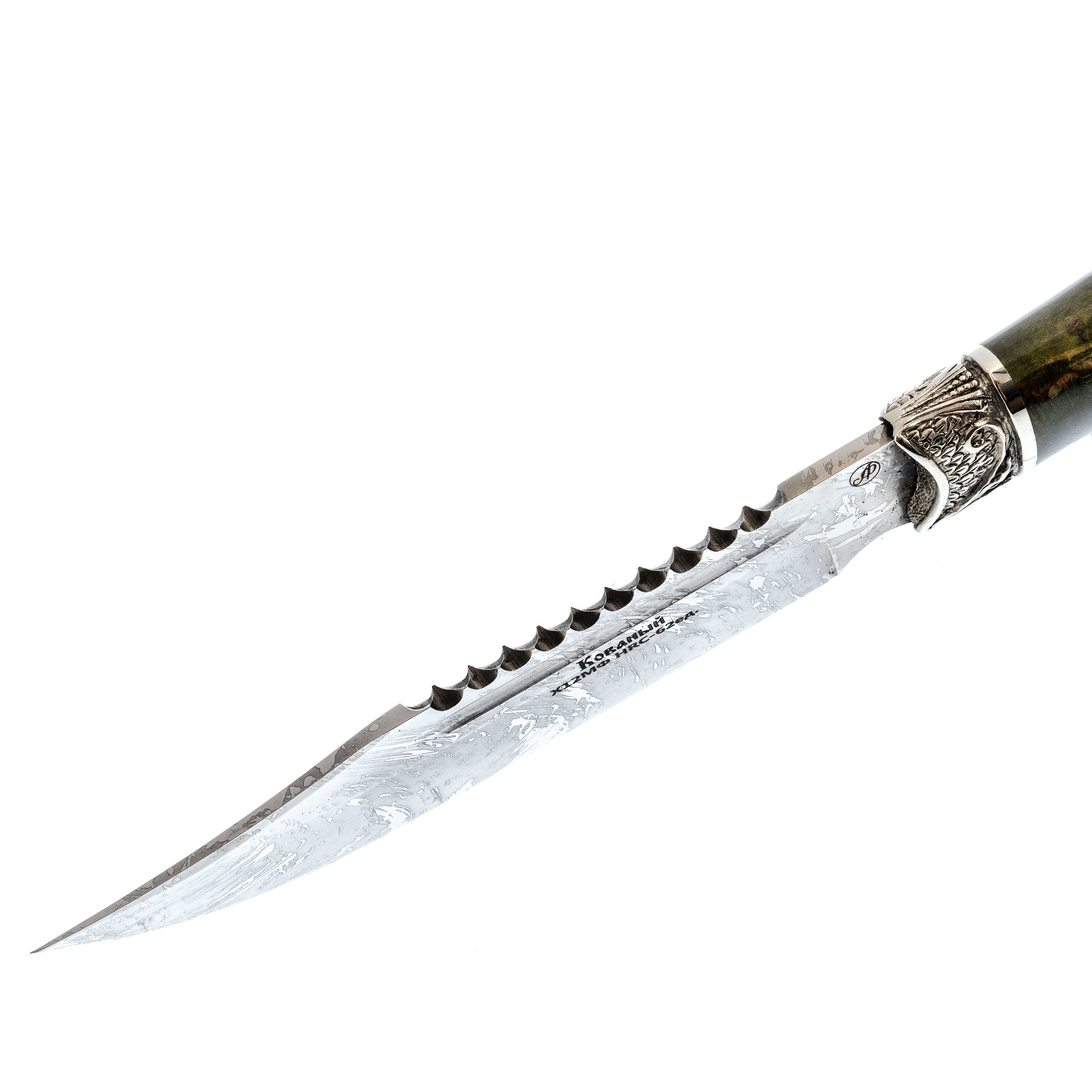 Нож Рэкс, сталь Х12МФ, рукоять карельская береза - фото 4