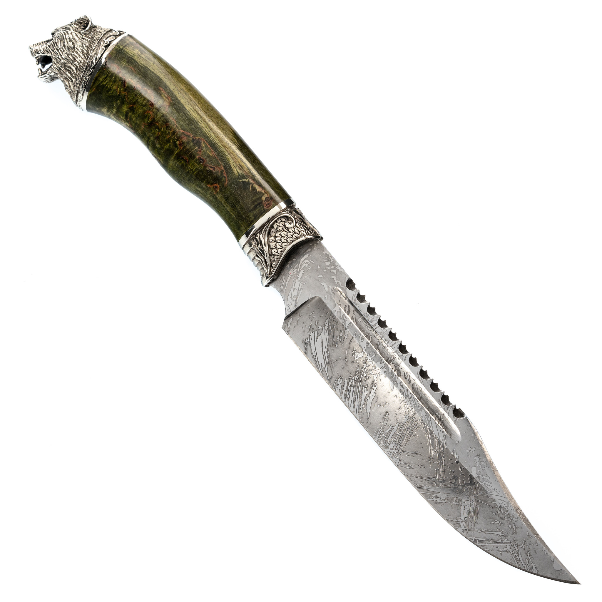 Нож Рэкс, сталь Х12МФ, рукоять карельская береза - фото 5