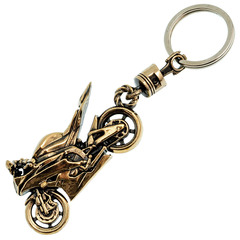 Фото Брелок Спортбайк, бронза