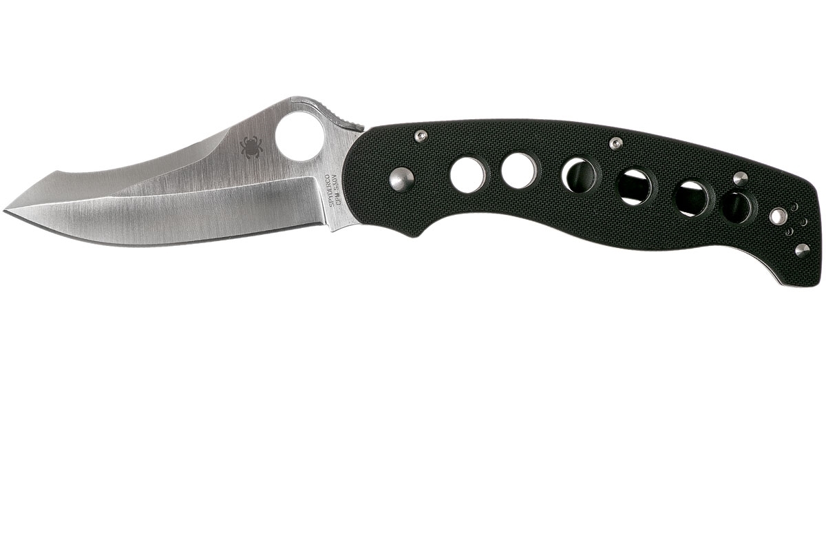 Нож складной A.T.R. 2 Spyderco C70GP2, сталь CPM-S30V Satin Plain, рукоять стеклотекстолит G10, чёрный от Ножиков