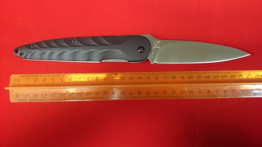Складной нож Hikari Mino Kami, сталь VG-10, рукоять черный G10 - фото 3