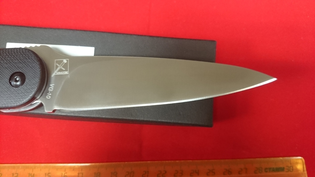 Складной нож Hikari Mino Kami, сталь VG-10, рукоять черный G10 - фото 4