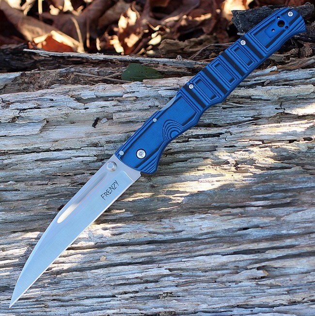 Складной нож Frenzy 2 (Blue/Black) - Cold Steel 62P2A, сталь CPM-S35VN, рукоять G10 - фото 4