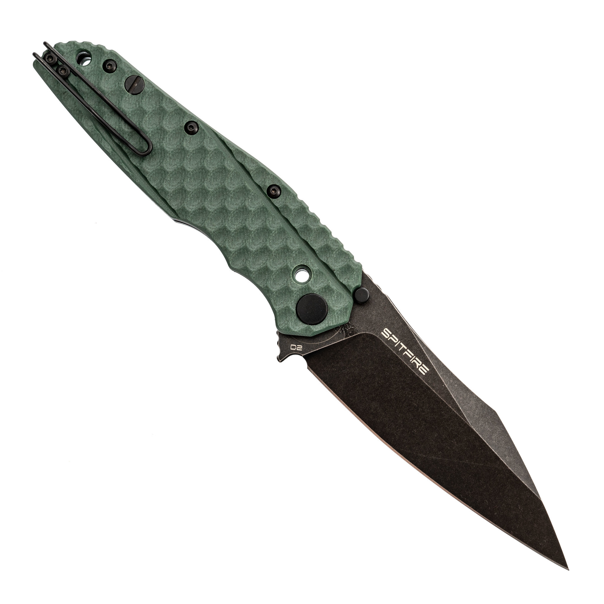 Складной нож TASKnives SPITFIRE, сталь D2 Black Stonewash, зеленый (уценка) - фото 5
