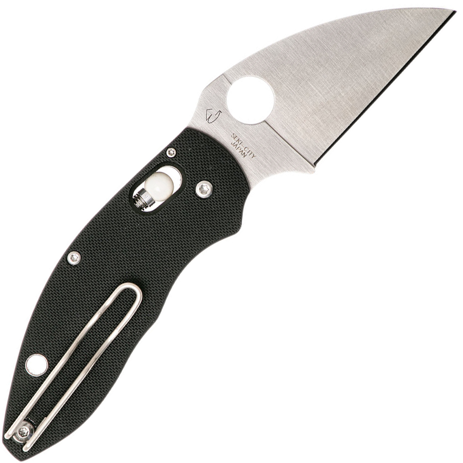 Складной нож Q BALL BLACK SPYDERCO C219GP, сталь VG-10 Satin Plain, рукоять стеклотекстолит G10, чёрный - фото 7