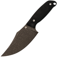 Фото Нож Barmaley Knives Пьеро BW, сталь AUS-10Co, рукоять G10, черный