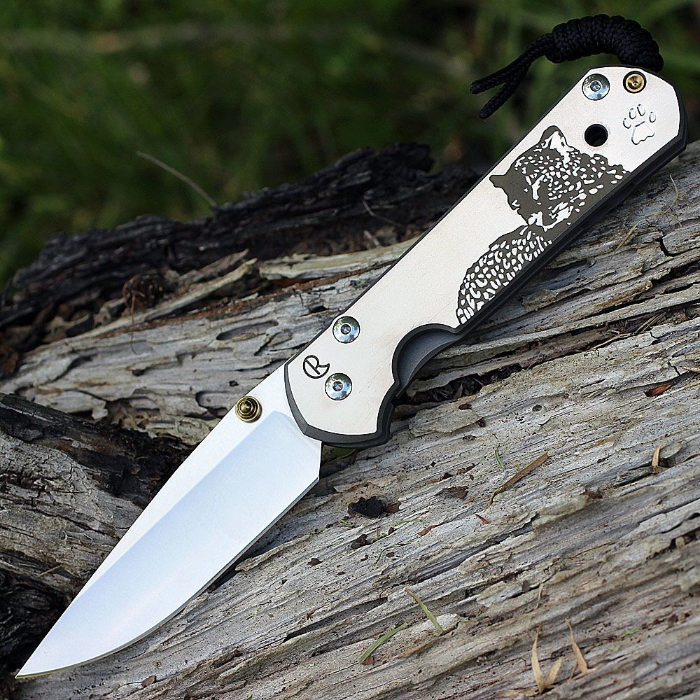 Нож складной Chris Reeve Large Sebenza 21, сталь CPM S35VN, рукоять титан с рисунком Leopard от Ножиков