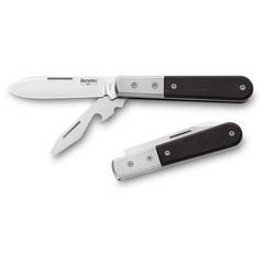 Фото Складной нож + открывалка LionSteel Barlow Roundhead, сталь M390, рукоять титан/эбеновое дерево