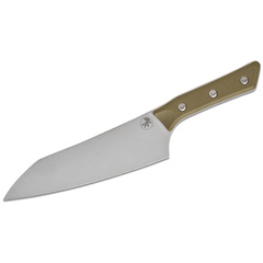 Фото Нож кухонный Шеф Microtech Chef's Knife, сталь M390MK, рукоять G10, оливковый