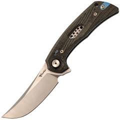 Фото Складной нож Reate PL-7 сатин, сталь Nitro-V, рукоять микарта, черный