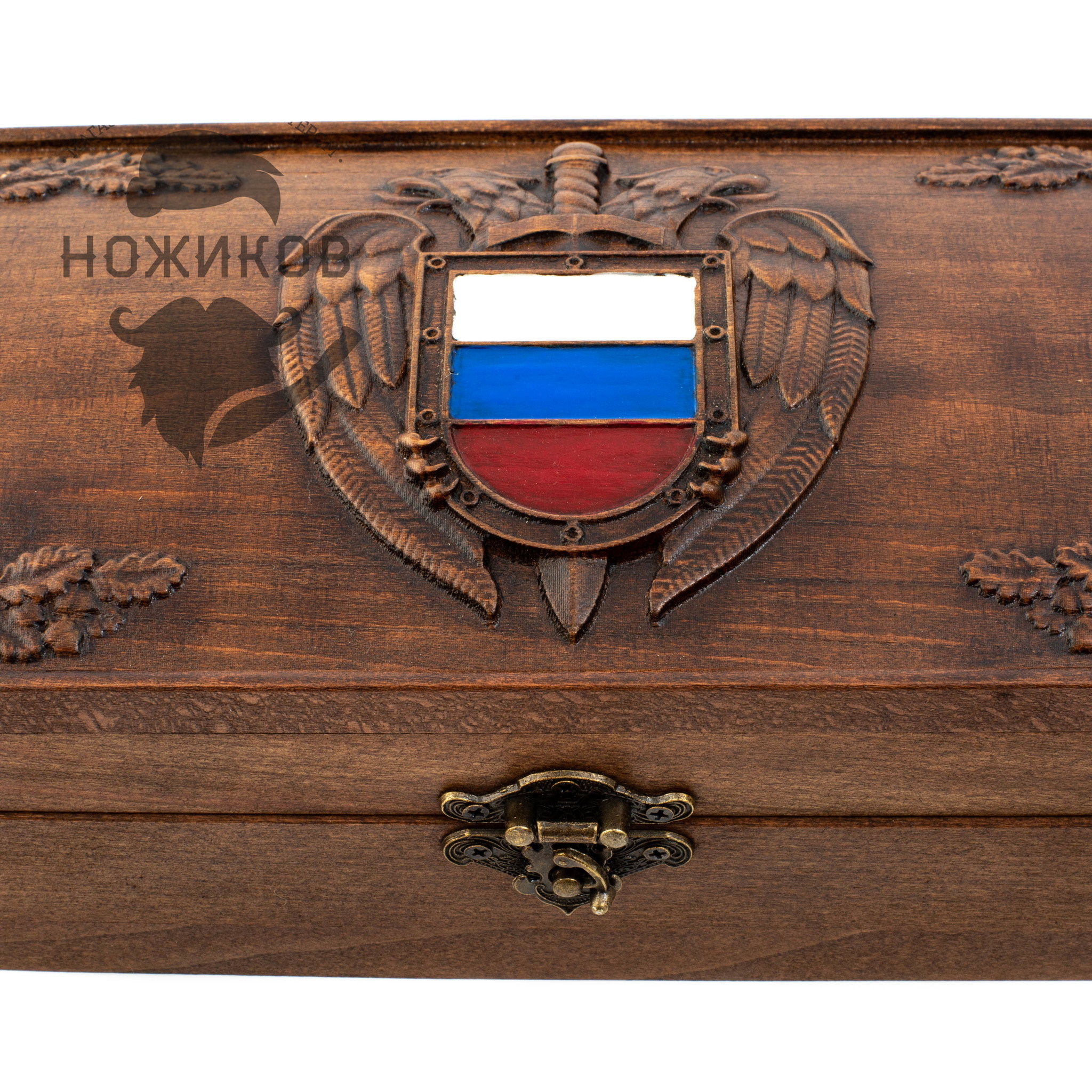 Подарочная шкатулка для ножей "Россия" от Ножиков
