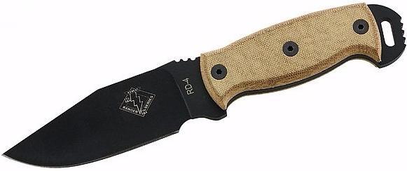 Нож с фиксированным клинком Ontario RD4, сталь 5160, рукоять микарта, tan/black нож складной ontario rat 1 сталь d2 клинок рукоять carbon fiber