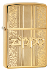 Фото Зажигалка ZIPPO Classic с покрытием High Polish Brass, латунь/сталь, золот., 36x12x56 мм