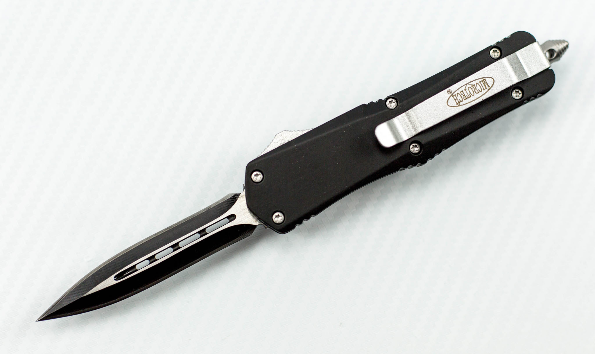 Нож фронтальный Microtech mini black Replica