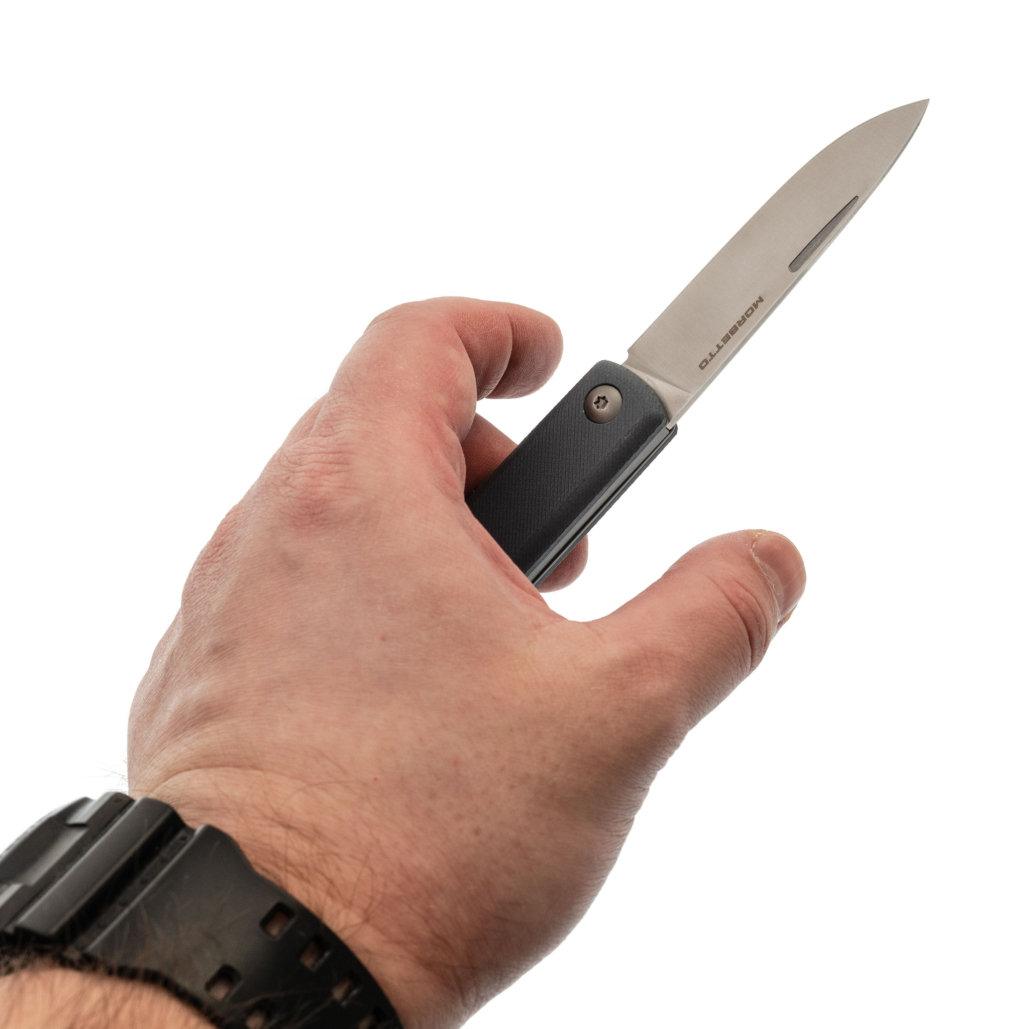 Складной нож Mr.Blade Morsetto, сталь VG10, рукоять G10, серый - фото 5