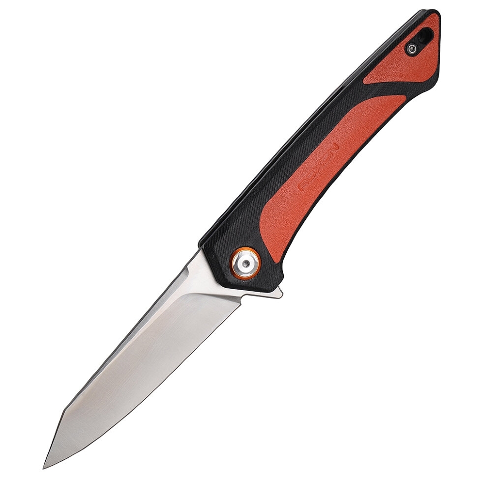 Складной нож Roxon K2, сталь D2, рукоять G10/кожа, оранжевый