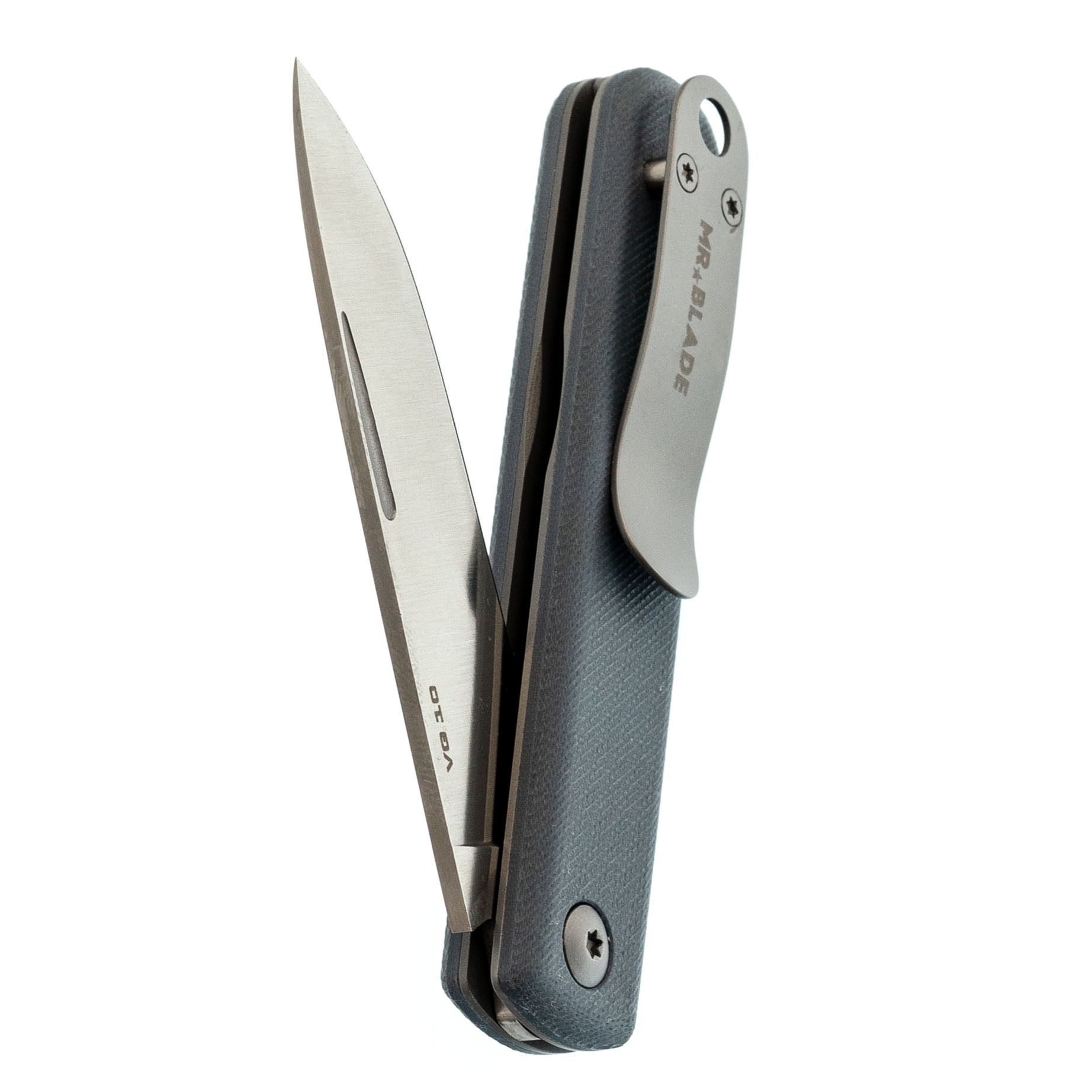 Складной нож Mr.Blade Morsetto, сталь VG10, рукоять G10, серый - фото 8