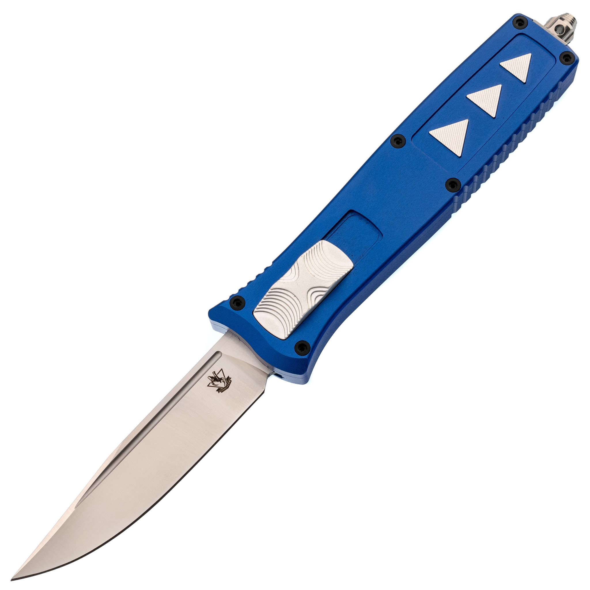 Автоматический нож Steelclaw Аргон-01, сталь D2, рукоять алюминий, синий - фото 1