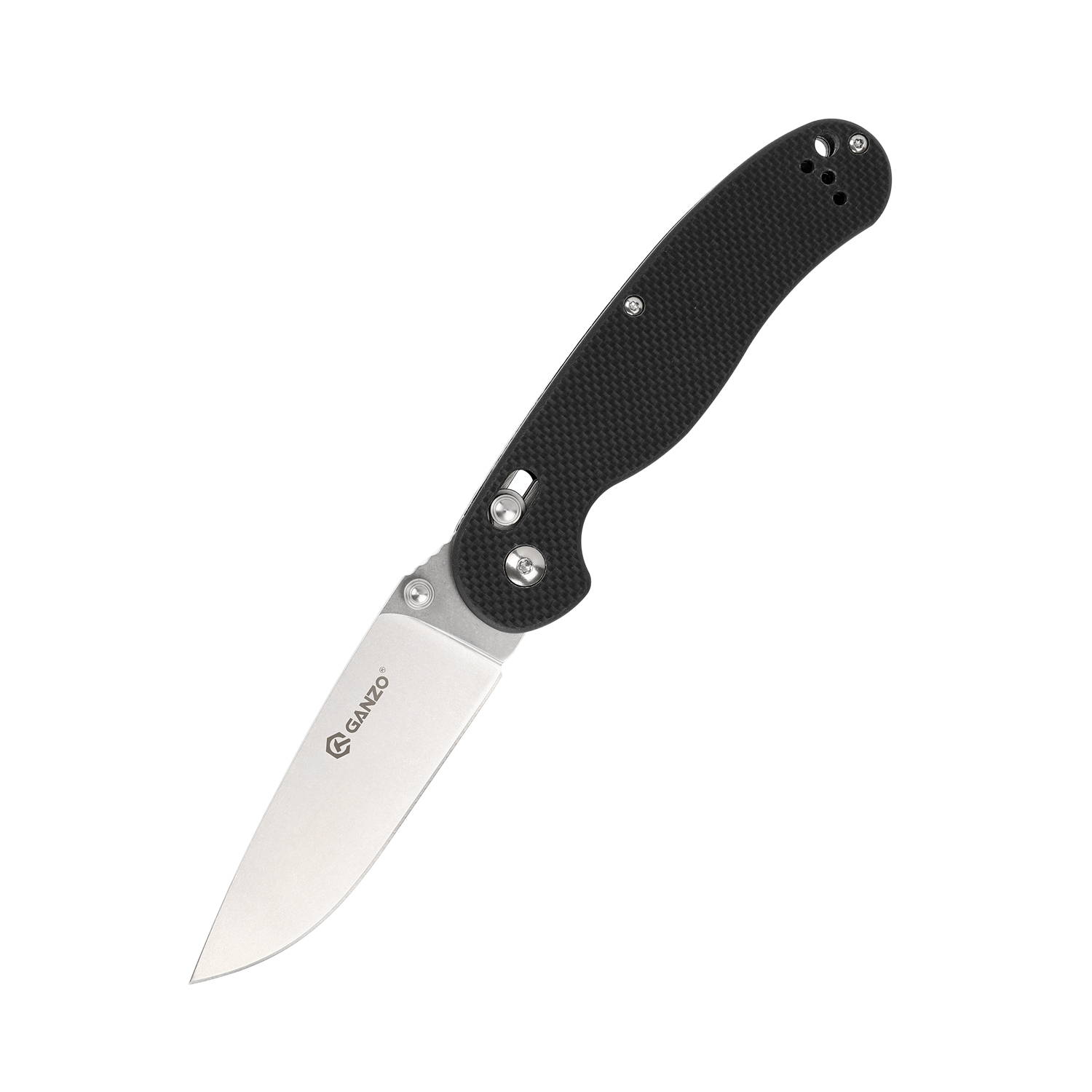 Складной нож Ganzo D727M-BK, сталь D2, рукоять G10, черный - фото 1