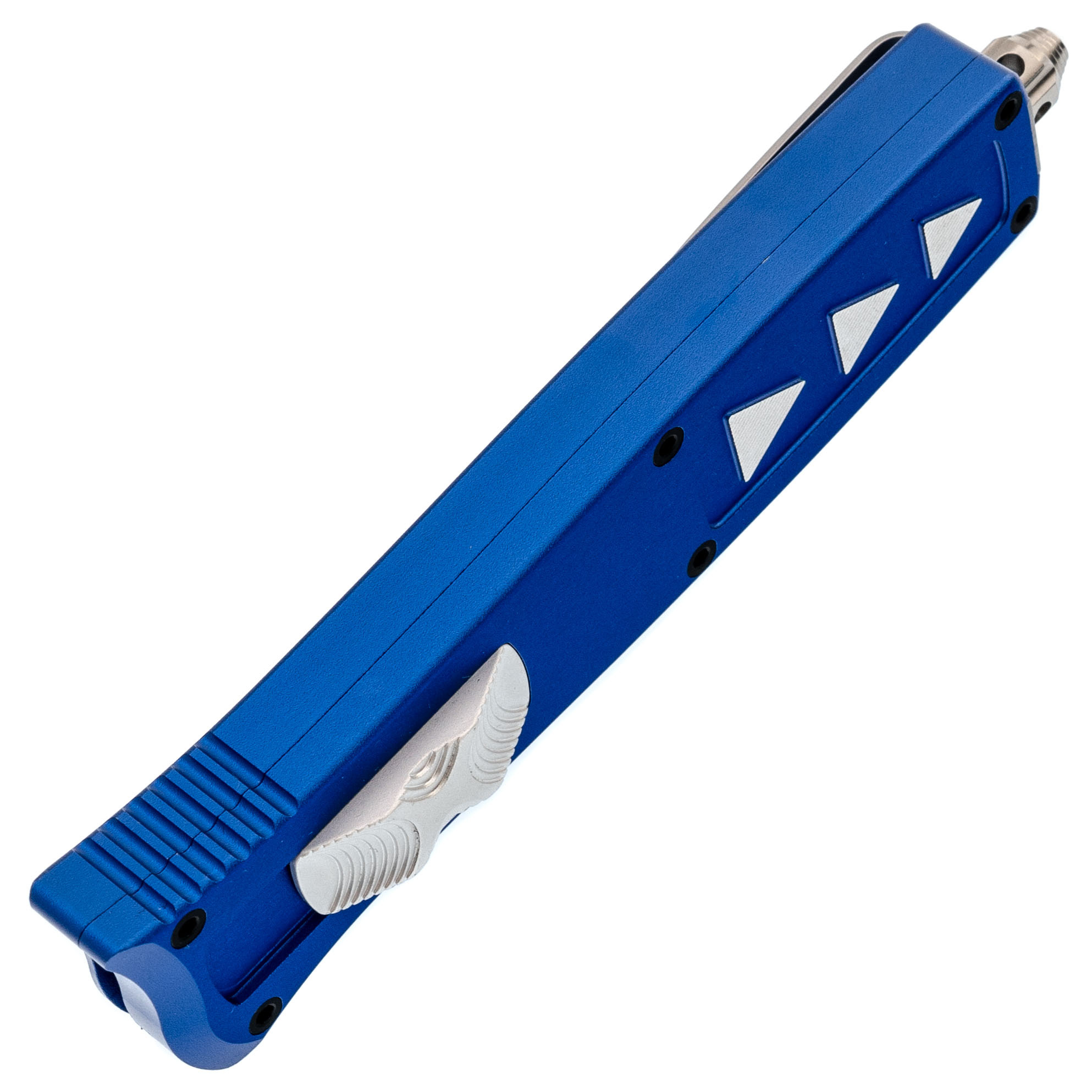 Автоматический нож Steelclaw Аргон-01, сталь D2, рукоять алюминий, синий - фото 5